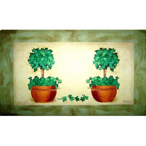 Custom Printed Rugs Custom Printed Rugs DM 42 Topiary Pot Door Mat DM 42 - main